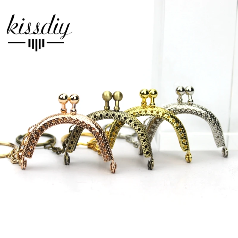 Lot 5 Accesorios Boquilla Cierre para Monederos Metal Cierre Marco Bronze 7,5cm