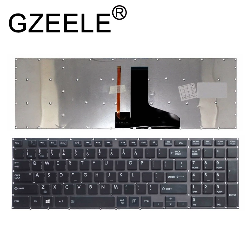 GZEELE американская, с задней подсветкой ноутбука клавиатура для Toshiba Satellite P55 P55t P50-A P50-B P55t-A5202 черный