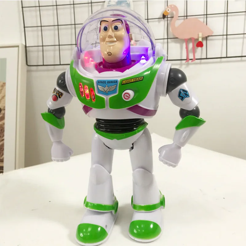 Disney Toy Story 4 Базз Лайтер звуковые огни шарнирная подвижная ПВХ фигурка модель кукла подарок на день рождения для детей с коробкой - Цвет: No Box