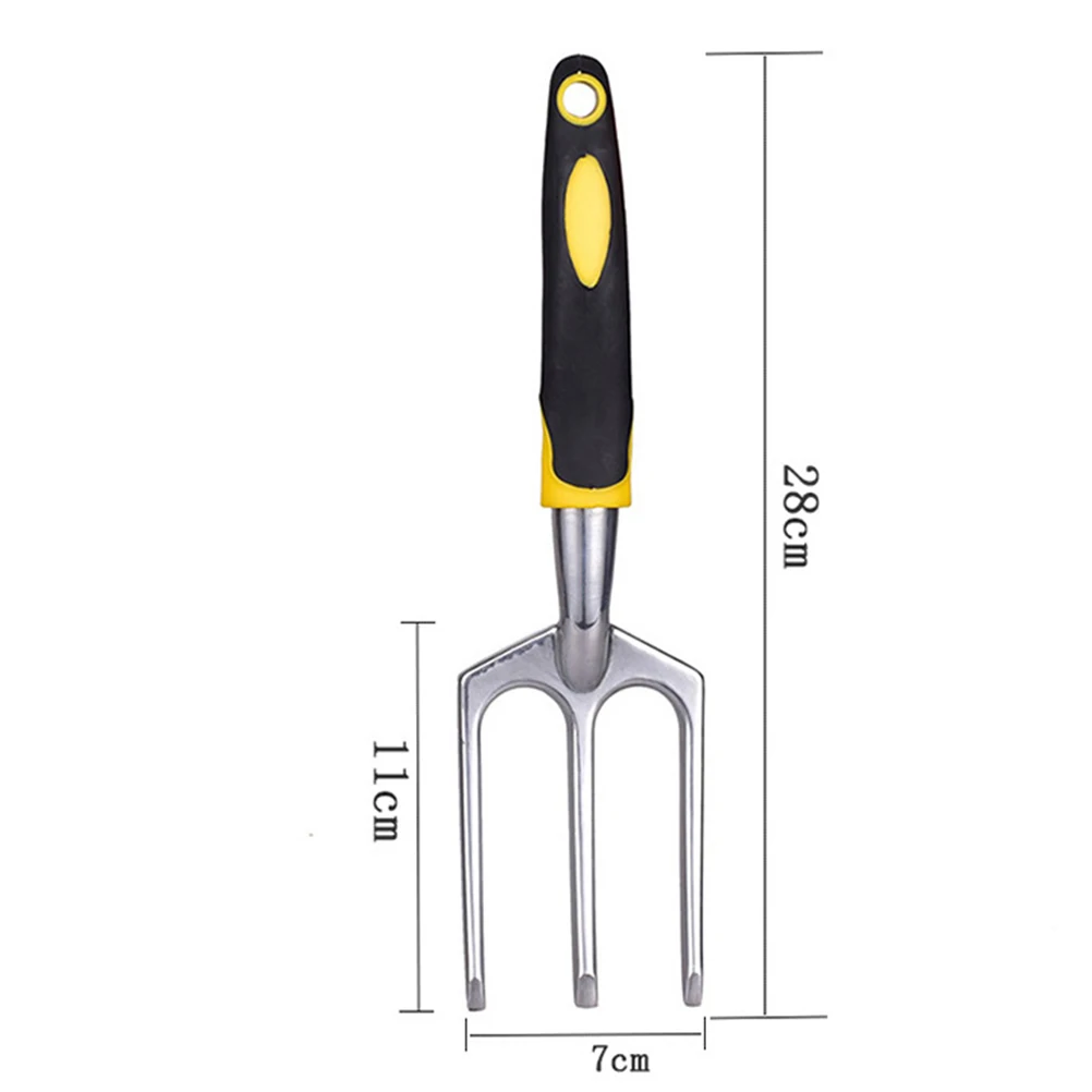 Садовый инструмент из магниевого сплава, утолщенный портативный ручной культиватор, эргономичные ручные грабли для прополки и поворота почвы