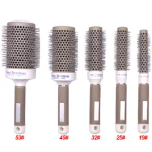 5 размеров, щетка для волос, термальная Керамическая ионная круглая бочка, расческа для салона, инструмент для укладки волос, для сушки волос, завивка, расческа для волос