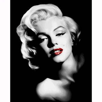 

5D DIY Diamond Painting Cross Stitch Diamond Embroidery Mosaic Diamond Wall Painting Sexy Marilyn Monroe KBL