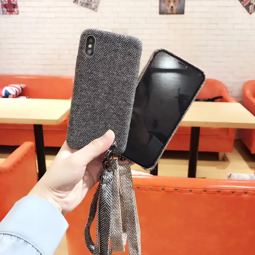 Ультратонкий тканевый чехол для телефона 6S 6 7 8 Plus XS Max SR кожаный iPhone