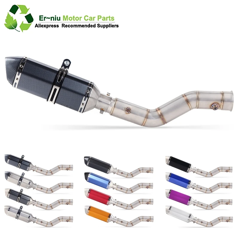 

Motorcycle Exhaust Muffler Escape Full System Middle Link Pipe Slip On For yamaha YZF1000 YZF R1 2009 2010 2011 2012 2013 2014