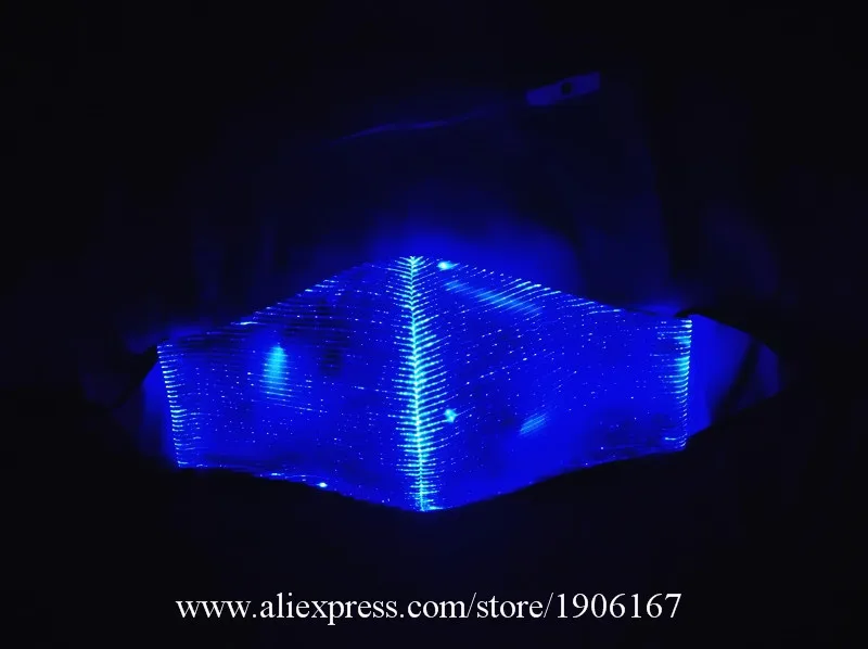 Led fiber optic masks, light-emitting masks, luminous bar riding masks, electric syllables, music festival masks06