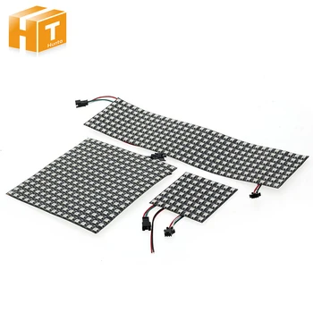

5050 RGB WS2812 Full Color Display Board DC5V 8*8 / 16*16 /8*32 64 256 LEDs Flexible Pixel Panel Screen