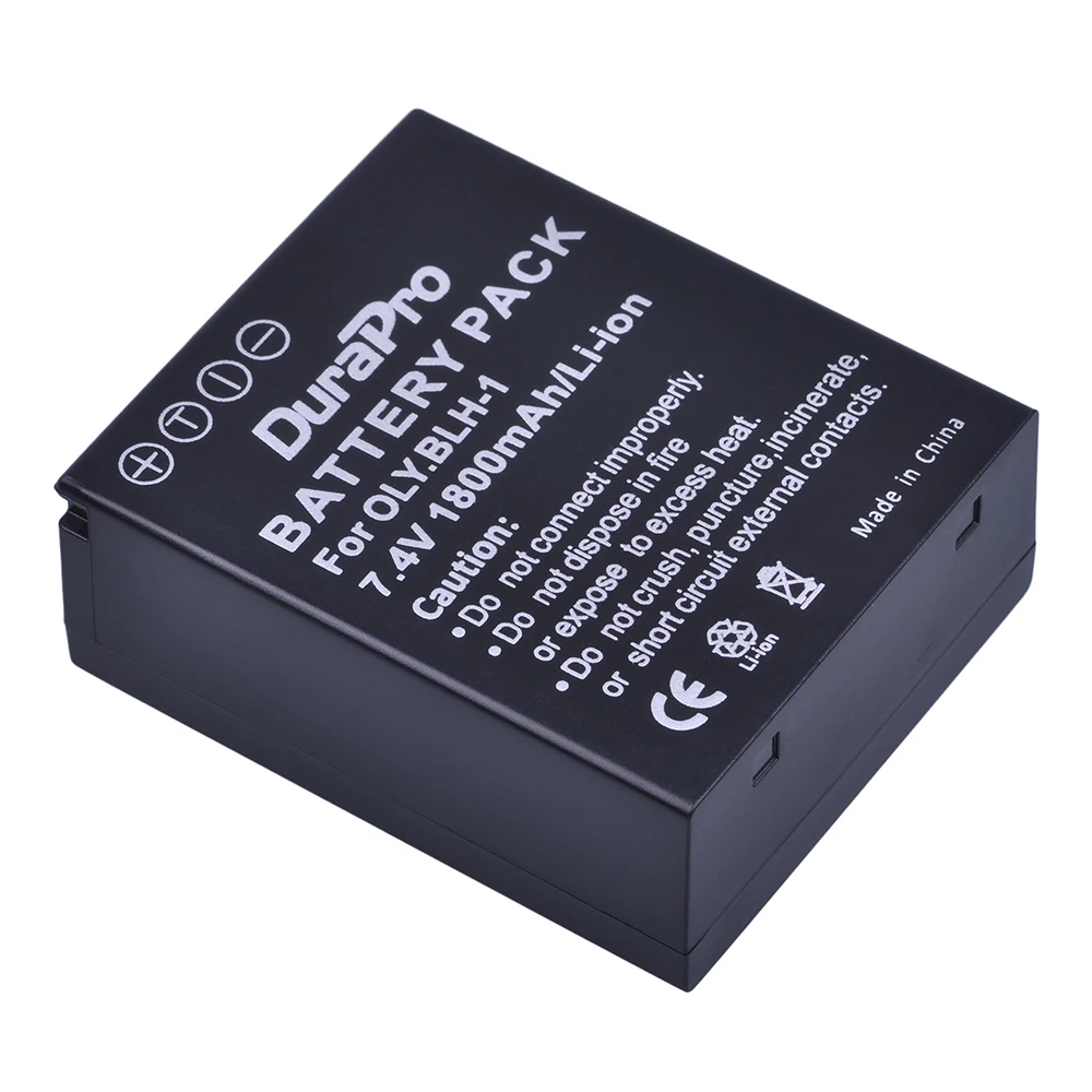 1800mAH BLH-1 BLH1 BLH 1 Rechargeable Camera Battery + LCD USB Dual Charger For Olympus E-M1 Mark II EM1-2 EM1 Mark Camera