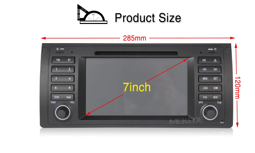 Perfect Car Multimedia Player GPS Android 8.1 1 Din Car DVD Playe Autoradio for BMW/E39/X5/E53/E46/M3/MG/ZT/Rover 75 Wifi Radio FM+8G ma 5