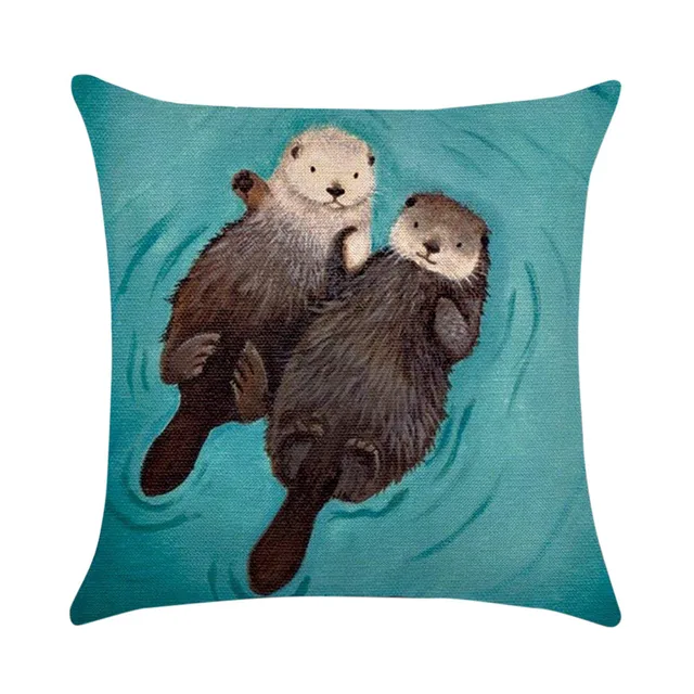 Gajjar Federa Decorativa Coperte e Plaid Caso Cuscini Carino Animali Lontra di C Gajjar Federa Decorativa Coperte e Plaid Caso Cuscini Carino Animali Lontra di C