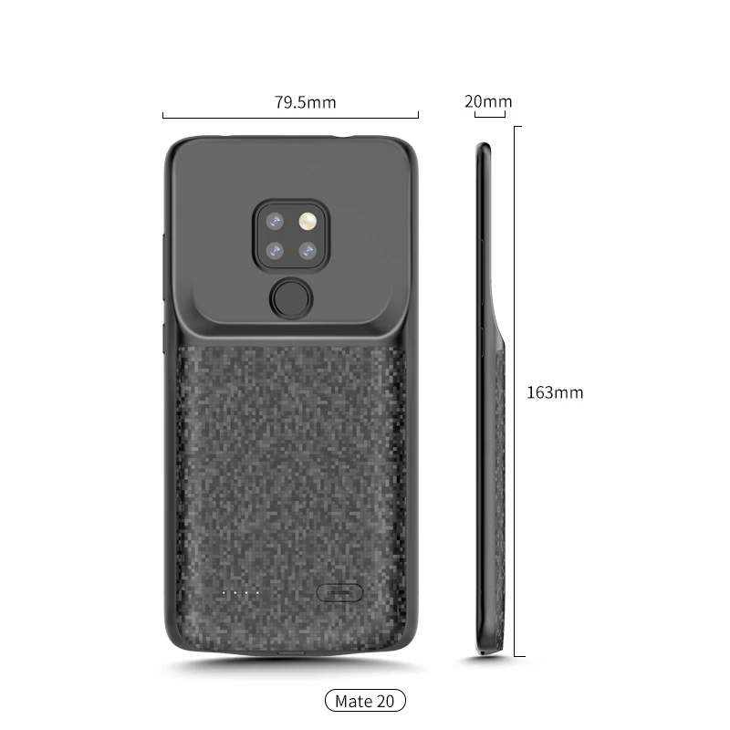 Ударопрочный чехол с зарядным устройством для Huawei Mate 20 Pro Тонкий силиконовый