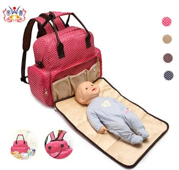 

Multi function baby can lie down and shoulders Mommy bag Mummy Bag Backpack Bag mummy bag