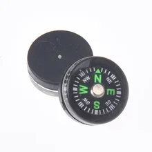 12 шт. 15 мм пряжки мини компас для уличный Паракорд для кемпинга Пеший Туризм путешествие аварийного выживания инструмент для навигации компас