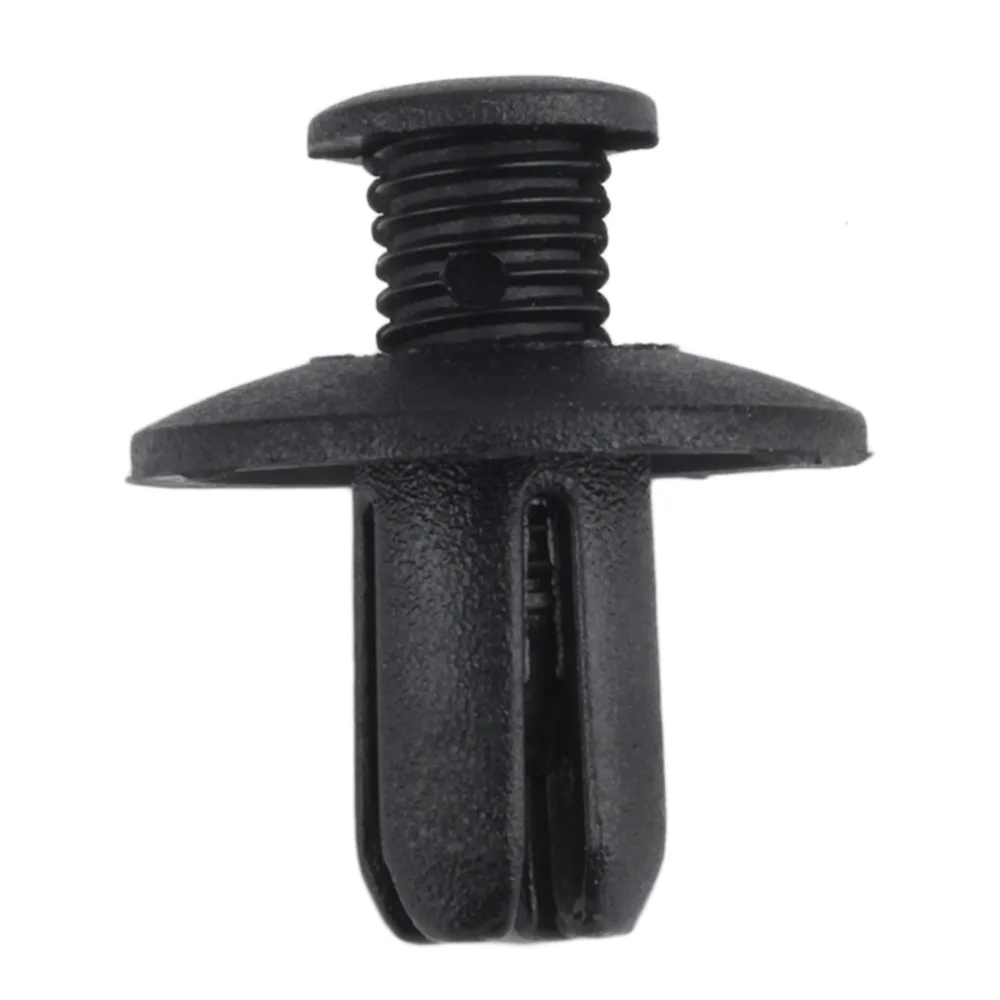 

50pcs/set 8mm Hole Door Rivet Plastic Clip Fasteners Black Cars Lined Cover Barbs Rivet Auto Fasteners Hot