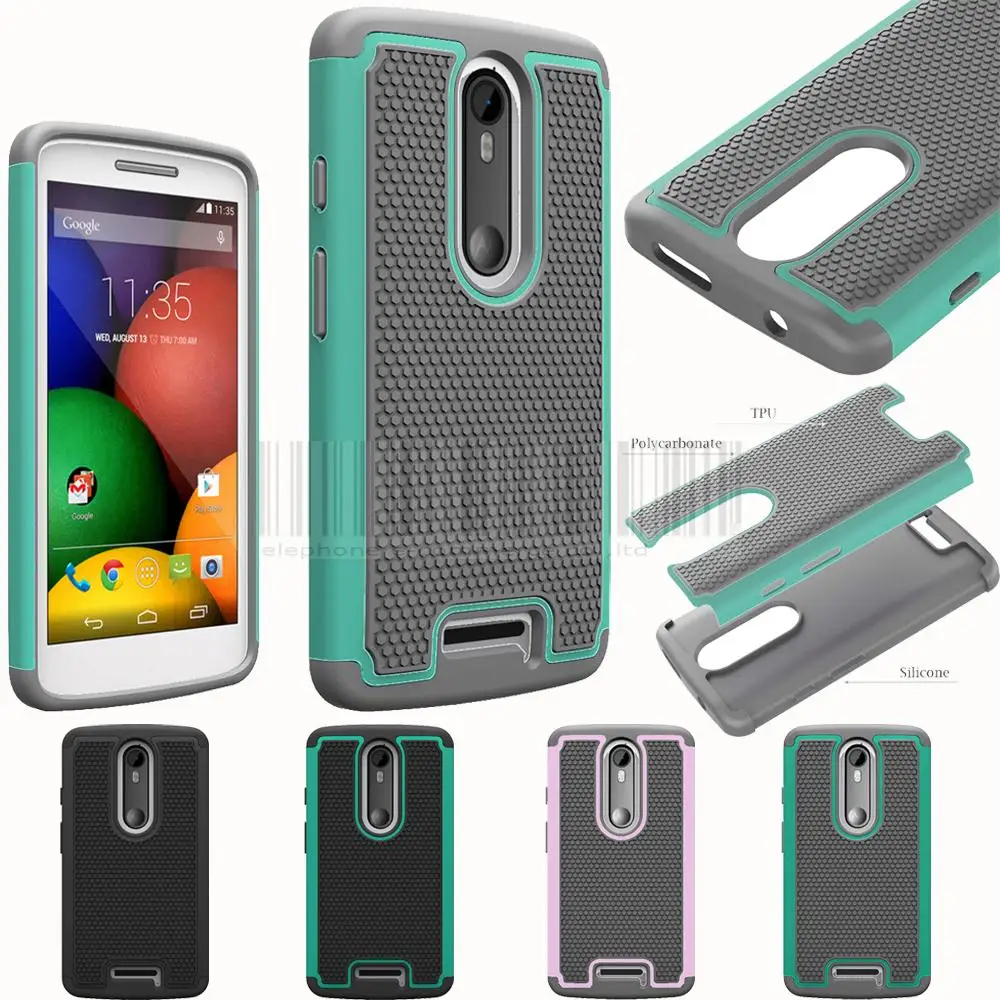 

Dual Layer Shock Proof Hybrid Rugged Heavy Duty Impact Rubber Hard Case Cover For Motorola Moto X force/Droid Turbo 2 5.3 inch