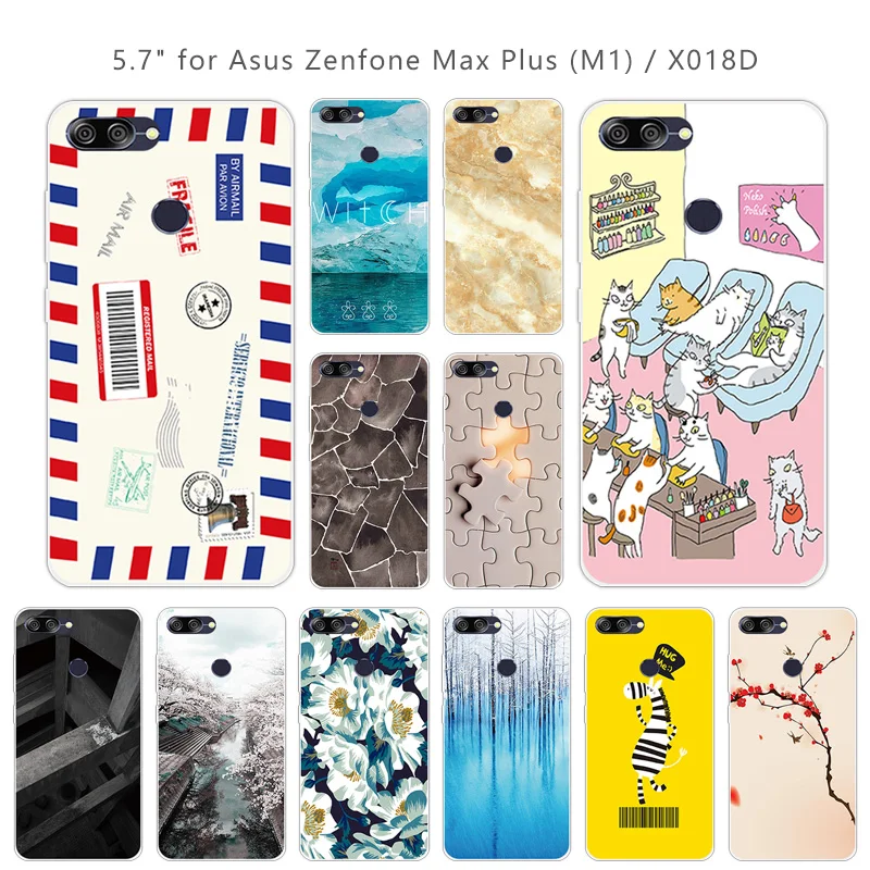 Мягкий прозрачный силиконовый чехол 5 7 дюйма для Asus Zenfone Max Plus(M1) X018DC ZB570TL сделай