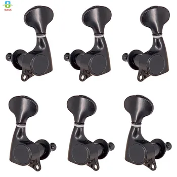 

lack 3x Right+3x Left Machine Heads for Acoustic Guitar Replacement Parts