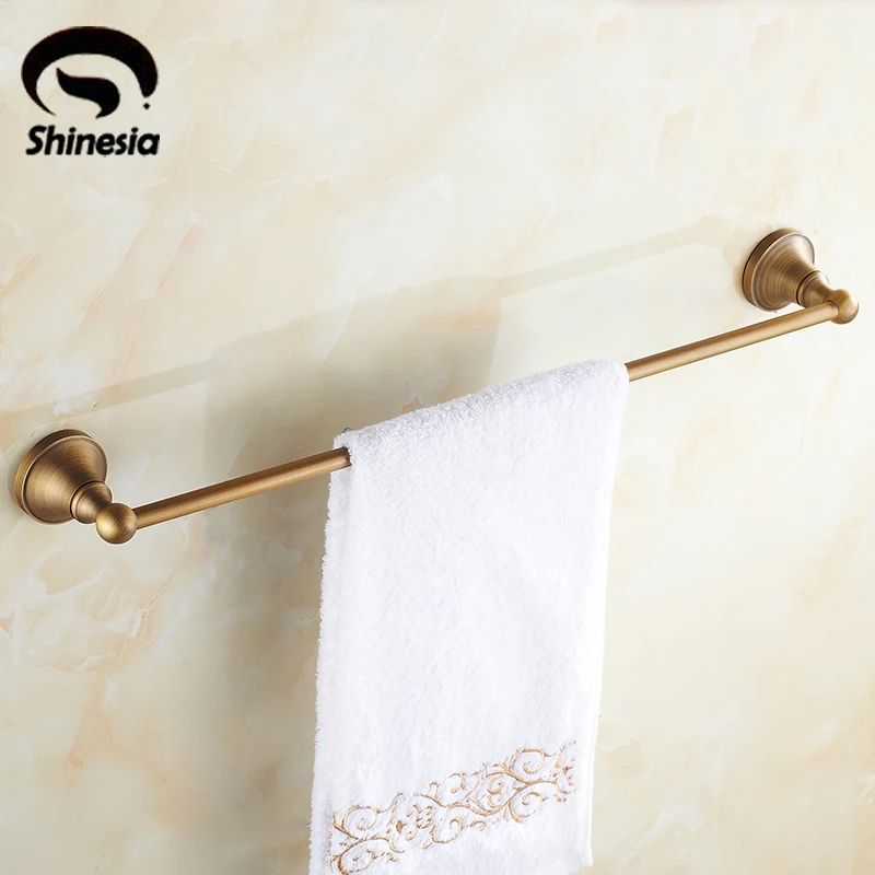 Newly Modern Euro Fashion Solid Brass Bathroom Towel Bar Single Bar Towel Holder Rack Wall Mounted