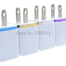 SZAICHGSI 5 в 2,1/1A двойной США AC Путешествия USB настенное зарядное устройство для iPhone 7 6 6plus 6s 5 5S 4 сотовый телефонный адаптер 100 шт/лот