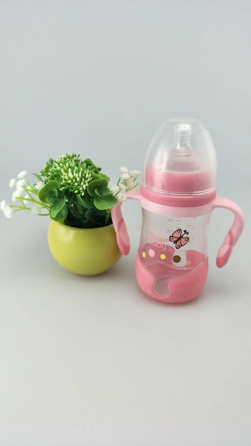 Meierbaby мультфильм PPSU Бутылка (M8215) ощущение груди BPA бесплатно жидкий силиконовый