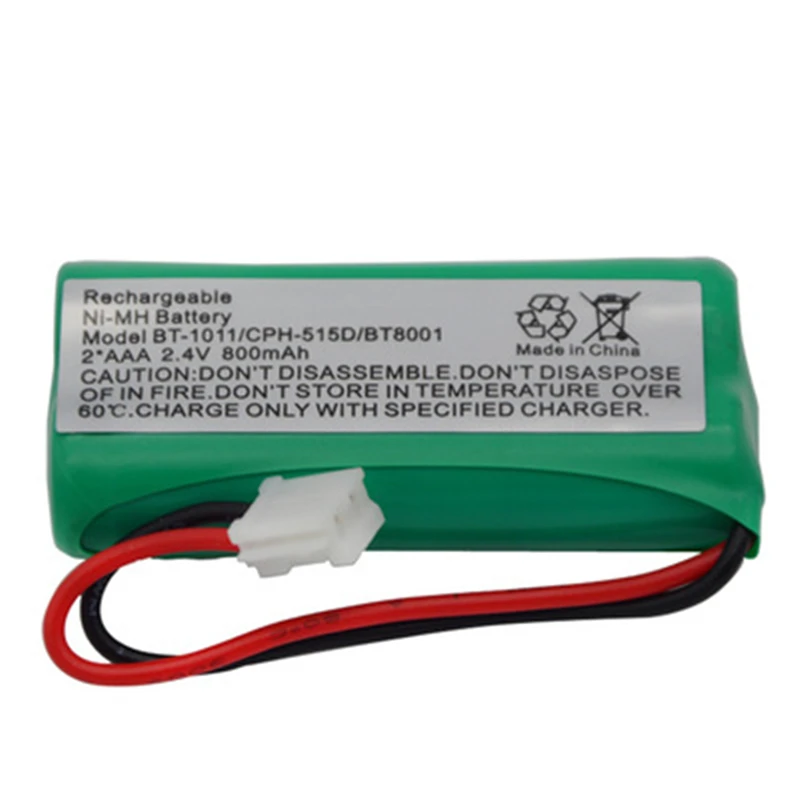 Высокое качество 2* AAA Ni-MH 800mAh 2,4 V аккумуляторная беспроводная батарея для домашнего телефона Uniden BT-1011 BT1011 BT-101 BT1018