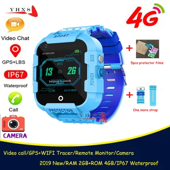 

IP67 Waterproof Smart 4G Remote Camera GPS WI-FI Kids Children Students Wristwatch SOS Video Call Monitor Tracker Location Watch