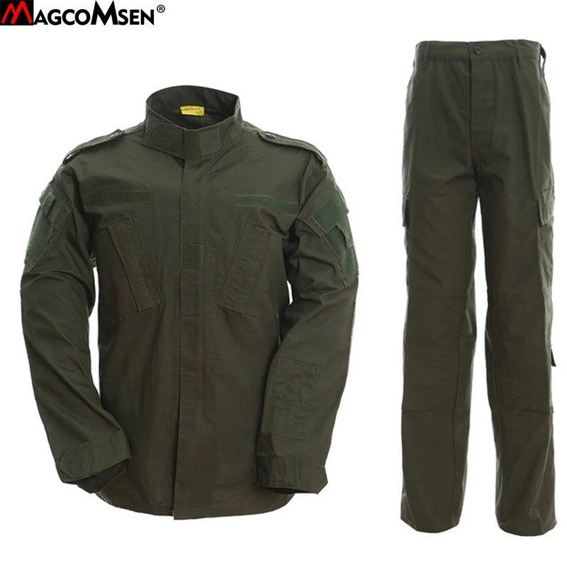 

MAGCOMSEN Men Tactical Jacket and Pants Military Combat Uniforms Camouflage Multicam Suits CS Game Clothing Set Paintball Pants