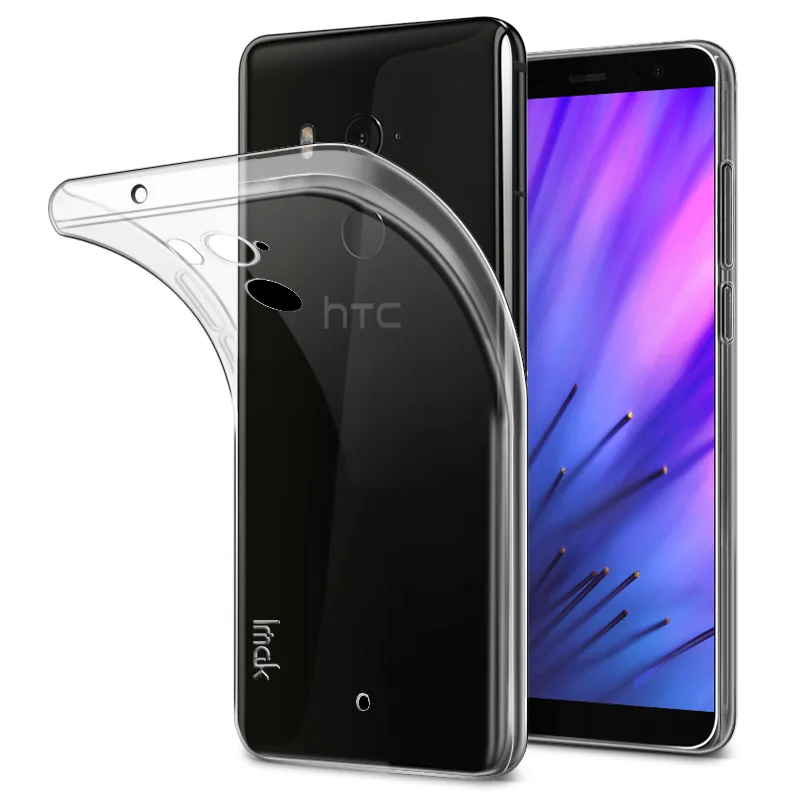 IMAK Ультратонкий Мягкий ТПУ чехол для htc U11 Plus прозрачная задняя крышка кожа для htc U11 Plus Dual Sim силиконовый чехол+ пленка для экрана