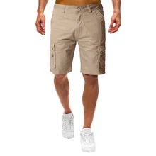 Мужские камуфляжные шорты Карго с несколькими карманами, мужские свободные военные шорты с несколькими карманами, летние шорты Mar19