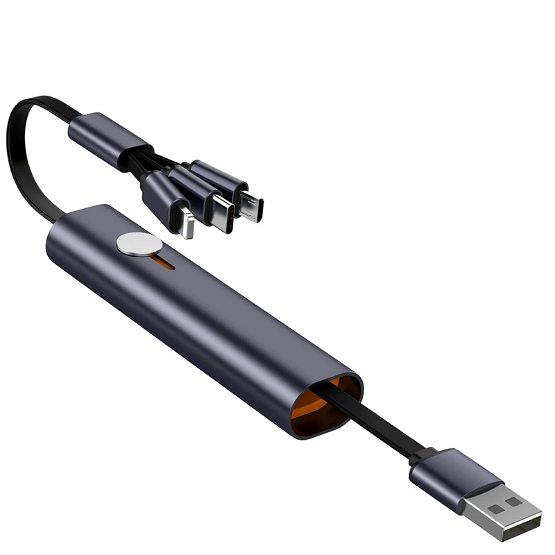 

3 in 1 USB Cable for Mobile Phone Micro USB Type C Charger Cable for Huawei 8 Pin Cable iPhone XR XS X Fast Data Charging Cord