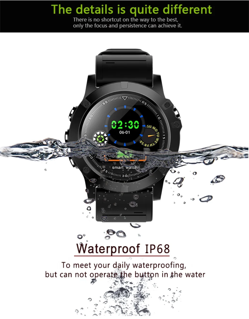 696 L11 спортивные Смарт-часы пульсометр кровяное давление фитнес отслеживание будильник IP68 Водонепроницаемые мужские часы для