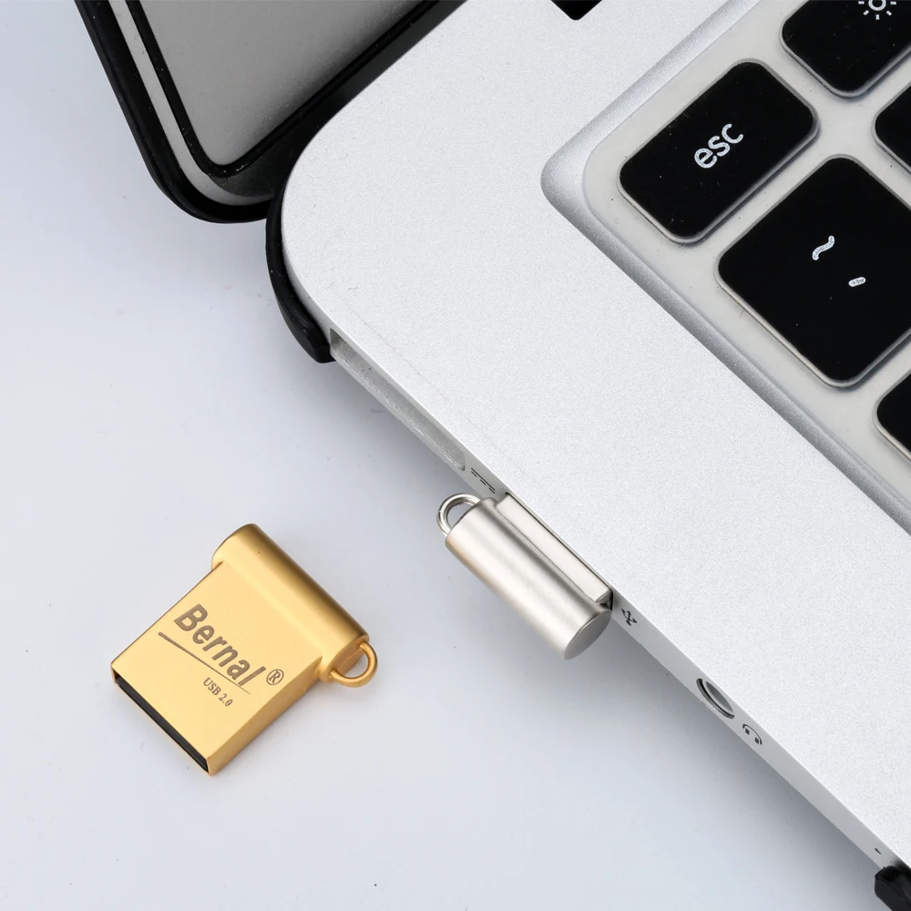 Bernal мини USB флэш-накопитель 2,0 8 ГБ 16 ГБ 32 ГБ 64 ГБ 128 ГБ usb флэш-накопитель флэш-памяти металлическая usb-флешка