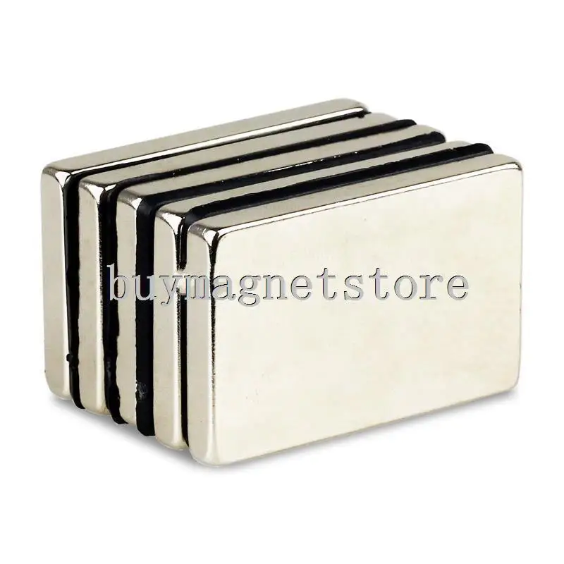 

2pcs Super Strong Cuboid Block Magnets 40 * 25 * 5 mm Rare Earth Neodymium N35 ndfeb Neodymium magnets