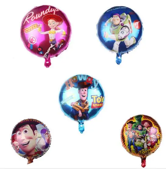 

2pcs 18inch Toy Story aluminum balloons birthday party decoration balloon children's toys Action Figure Toy