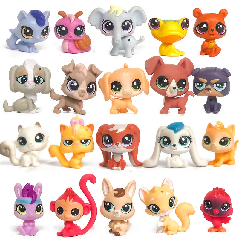 

FGHGF LPS Pet shop Collection Figure MINI SIZE Collie Dog Cat Bird Ribbat Monkey Bear Wolf Animals Loose Cute Kid Toys Y18071605