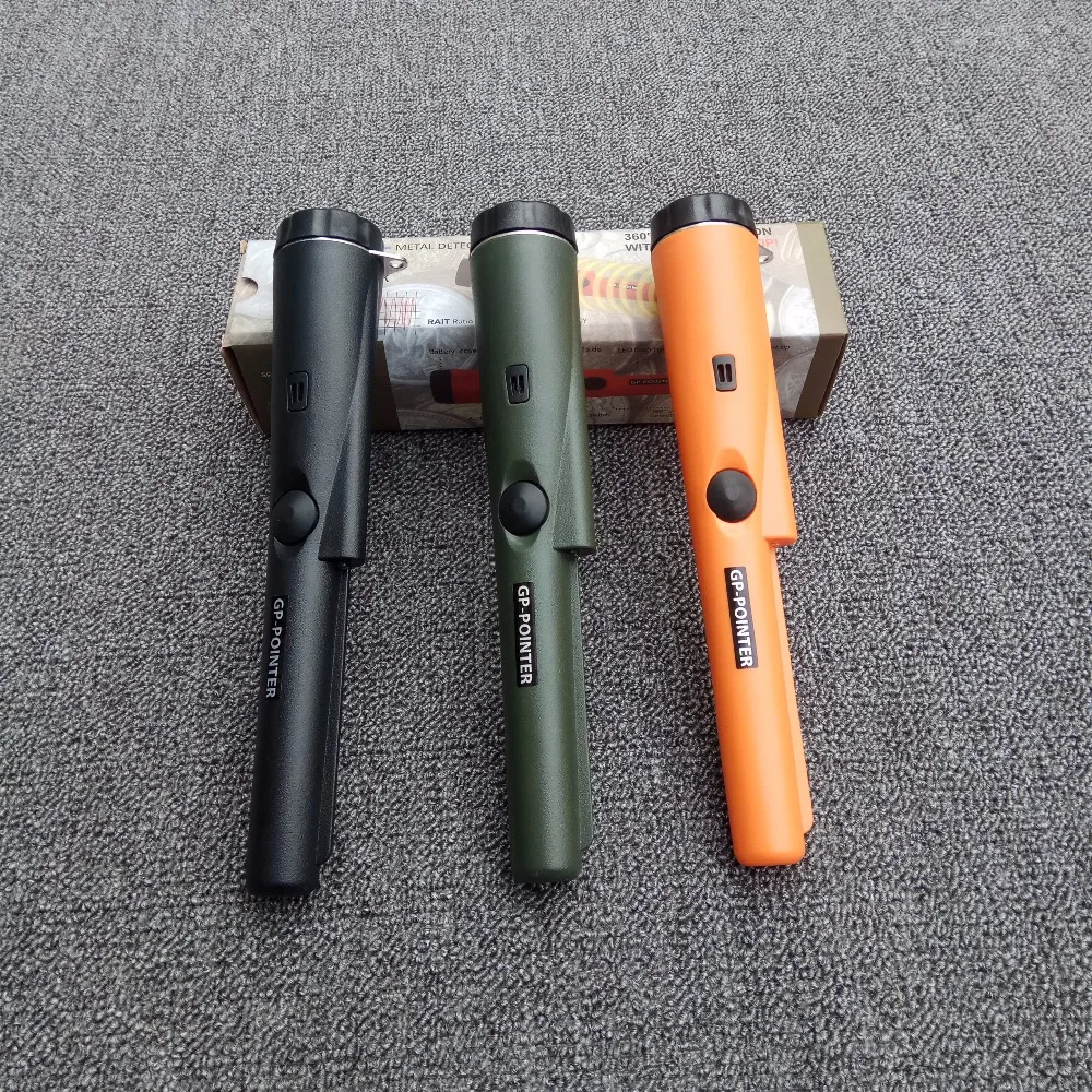 

GP-POINTER Mini Handheld Metal Detector with LED flashlight Orange/Army/Black Color for your Select