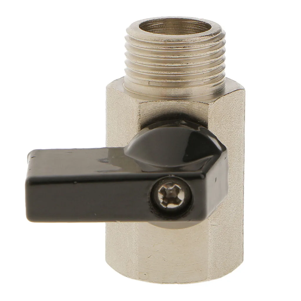 F X M 3/8 NPT Brass Ball Valve Sand Blast Surface  Flow Control Switch