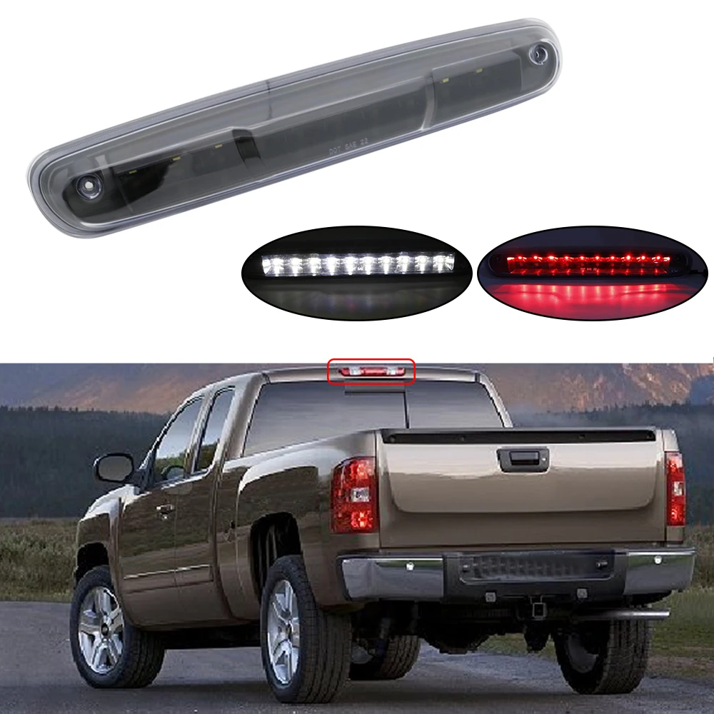 Car Rear Brake Light Lamp 12V High Mount Stop Lamp LED 3rd Third Brake Light for Car Accessories Styling For Chevy Silverado (13)