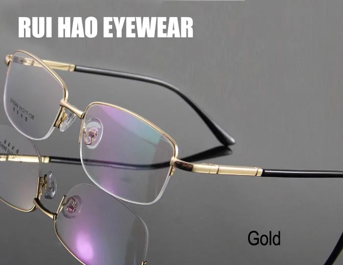 Для мужчин оправа для очков Мужская половина бесконтактная оптическая рамка очки для чтения при миопии прогрессивная рецепт оправы для глаз Vitra Óculos