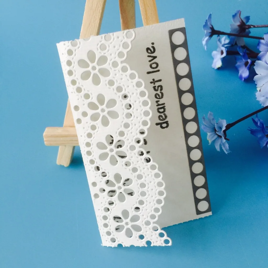 

LIRUIKA 1PC Carbon Steel Die Cutting Dies DIY Decorative Cards Scrapbooking Embossing Border Gatefold Dies Cut Stencils