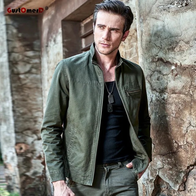 Mens Giacca Moda Esercito Nuova Militare Giacche Gustomerd Primavera UWaOwZqRxf