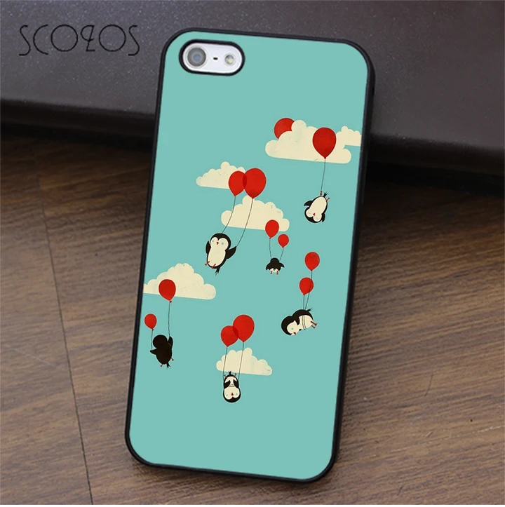 SCOZOS Animal Penguin phone case for iphone X 4 4s 5 5s Se 5C 6 6s 7 8 6&amp6s plus 7&amp8 #T61 |