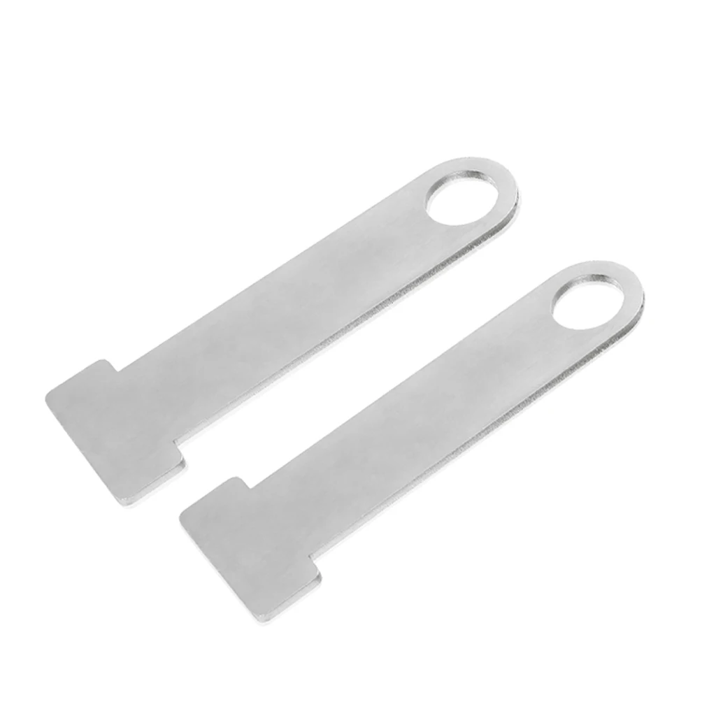 2 x Motorbike Open Face Helmet Lock for Quick Release Buckle Fastener Silver