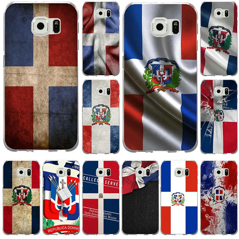 

Hot Dominican Republic Flag Soft Phone Cases TPU Cover for Samsung Galaxy Note 2 3 4 5 8 S2 S3 S4 S5 Mini S6 S7 S8 S9 Edge Plus