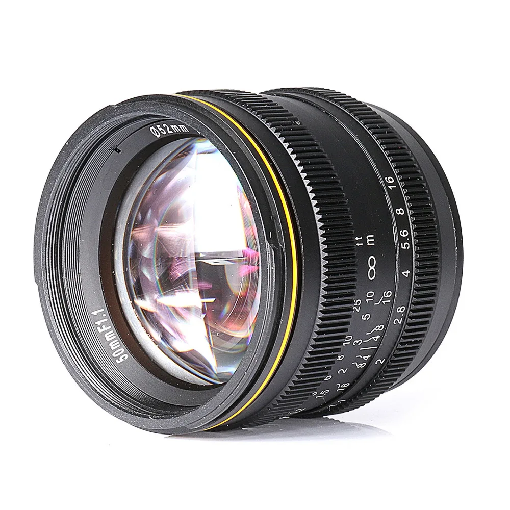

new for Kamlan 50mm F1.1 APS-C Large Aperture Manual Focus Lens for Sony E-Mount camera