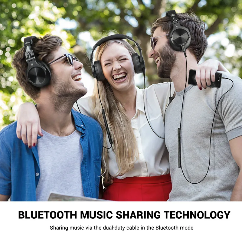 Fones de Ouvido Estéreo sobre a Orelha sem Fio Fone de Gravação Oneodio Fusão Bluetooth Profissional Estúdio Monitor dj A70 - Image 6