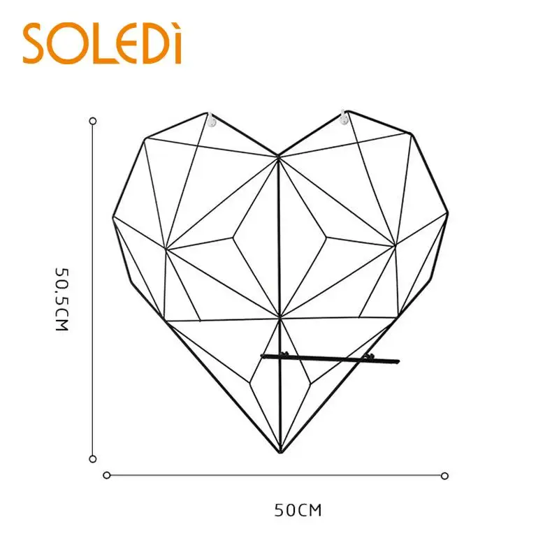 Фото настенная винтажная декоративная подарочная железная проволока железная фоторамка в форме сердца настенная Спальня украшение дома белый черный розовый