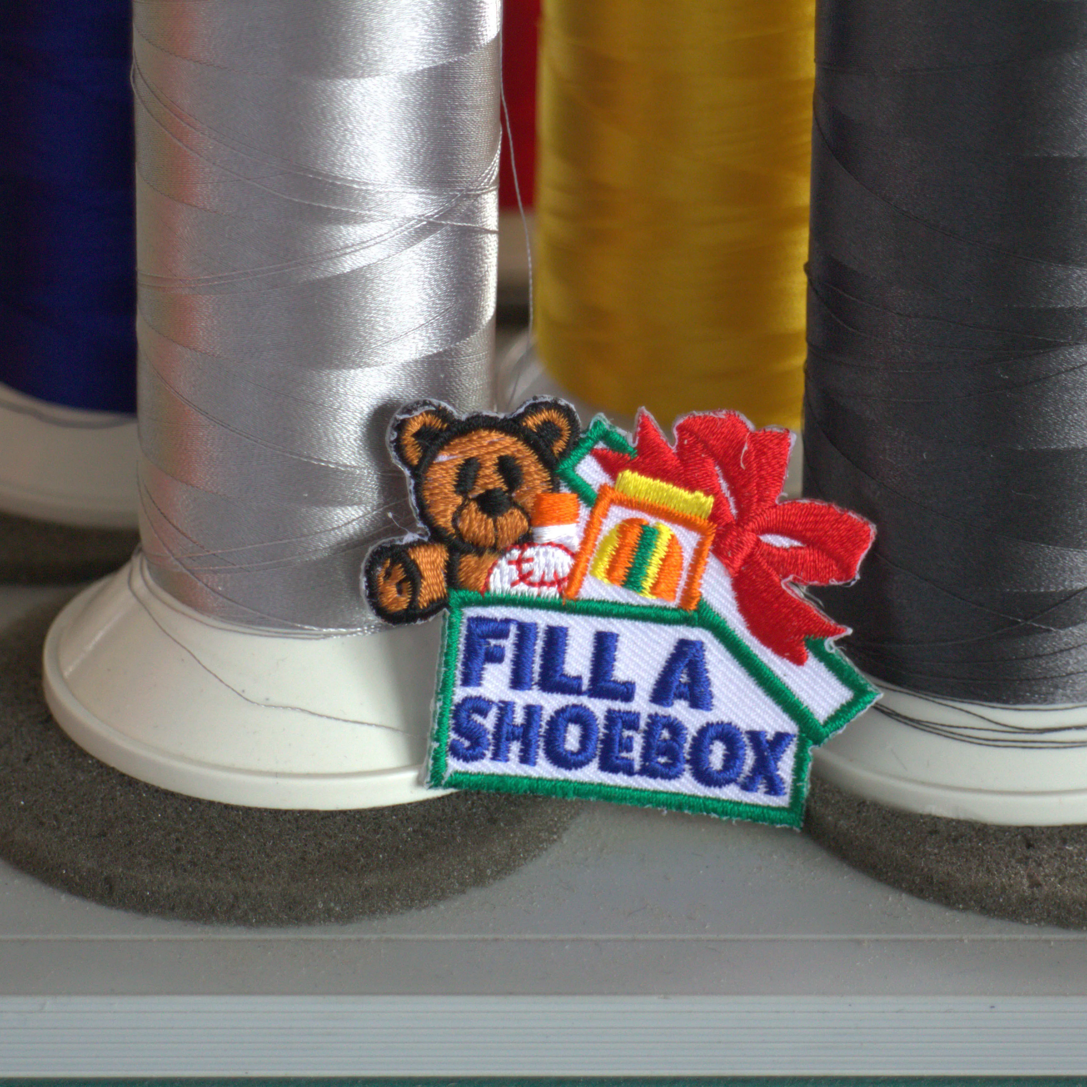 

Clothing computer embroidery chapter patch customization
