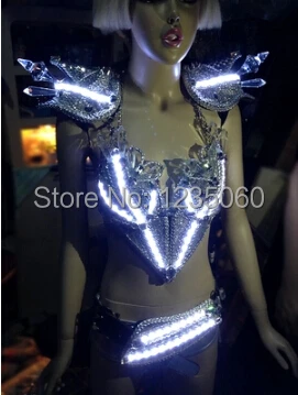 Одежда со светодиодами Vestidos светящиеся костюмы светящийся светодиодный костюмы модная одежда шоу женский светодиодный костюм танцевальные аксессуары