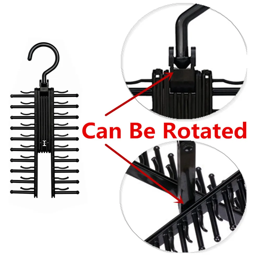 ISHOWTIENDA 2 шт. крестообразные вешалки для галстука для хранения пояса Органайзер вешалка для гардероба Экономия пространства Нескользящие зажимы держатель