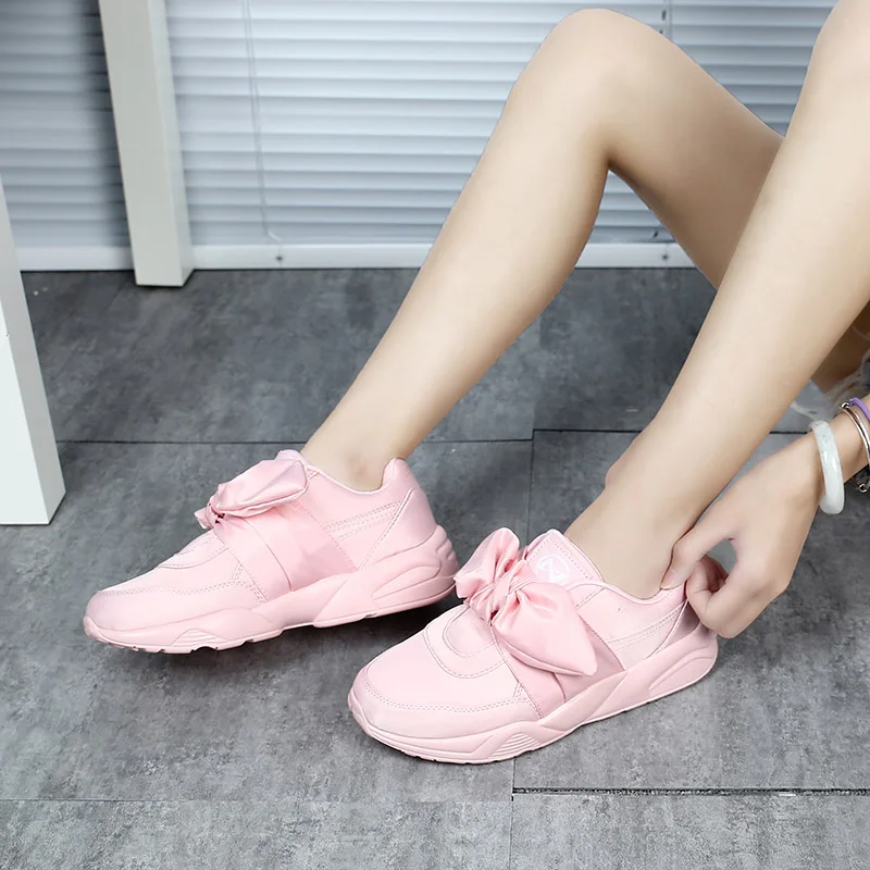 Sooneeya Fashion Brand Bow Tie Woman Casual Shoes Ladies